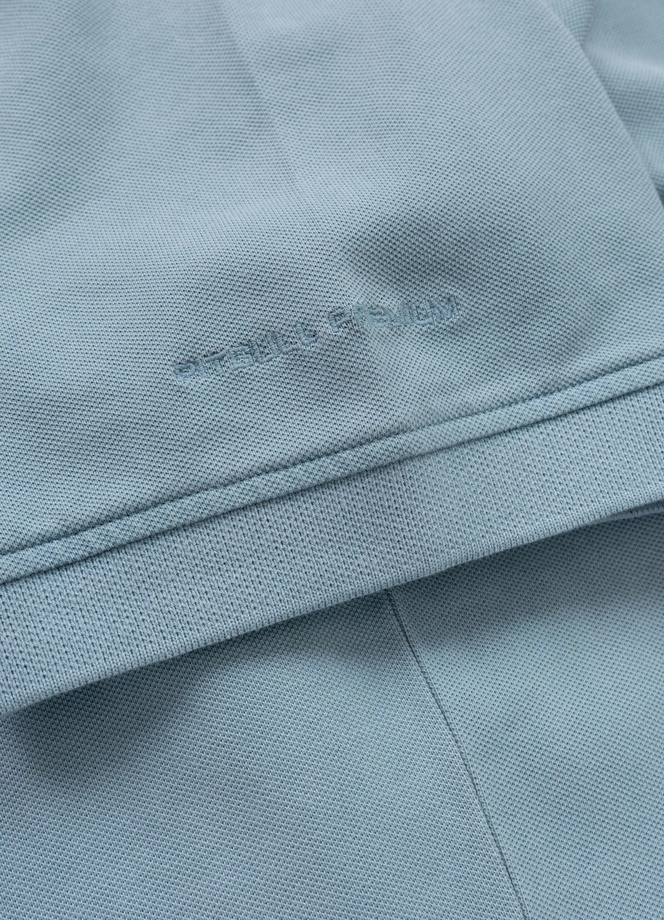 Koszulka męska Polo Pitbull Pique Small Logo Washed niebieska