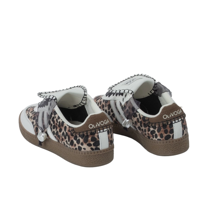 Buty sneakersy damskie Olavoga Anaty leopard