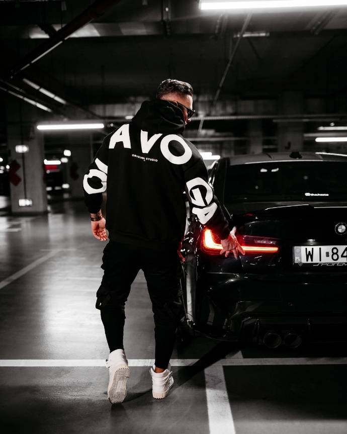 Bluza męska z kapturem Olavoga Vinta czarna