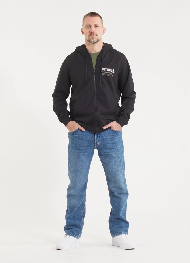 Bluza męska z kapturem Pitbull Pit Bull Troublemaker ZIP czarna