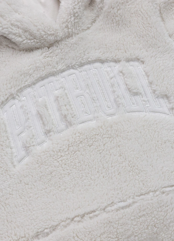 Bluza damska z kapturem Pitbull Aragona Norton off white biała