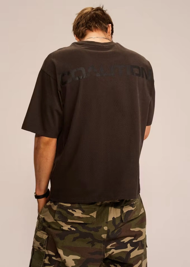Koszulka męska t-shirt Coalition CLTN T Back grafitowa