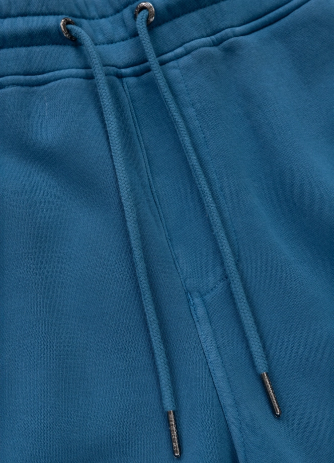 Komplet dresowy krótki Pitbull Pit Bull Lancaster 2 Washed ciemny niebieski