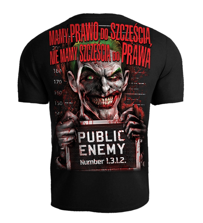 Koszulka męska T-shirt Public Enemy Mamy prawo do szczęścia czarny