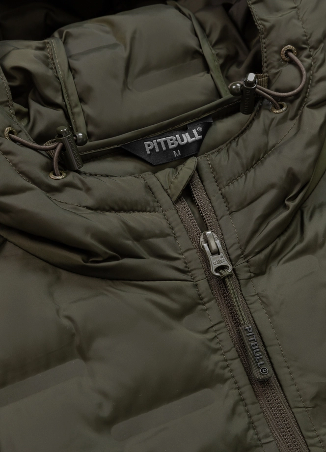 Kurtka męska przejściowa wiosenna Pit Bull Roxton Hooded zielona