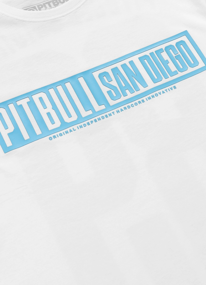 Koszulka męska T-Shirt Pitbull Eighty Nine Dog biała