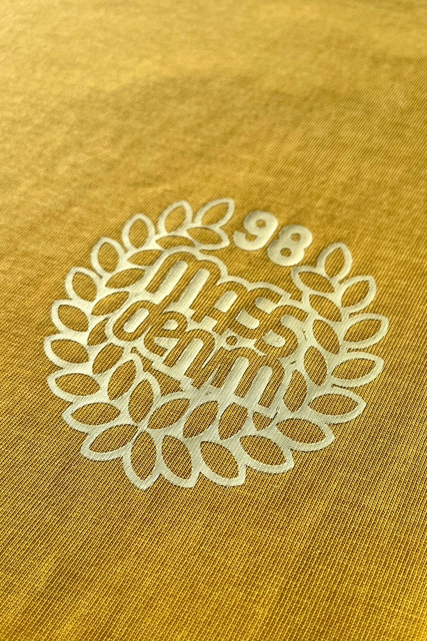 Koszulka męska t-shirt Mass Dnm Base Back żółta