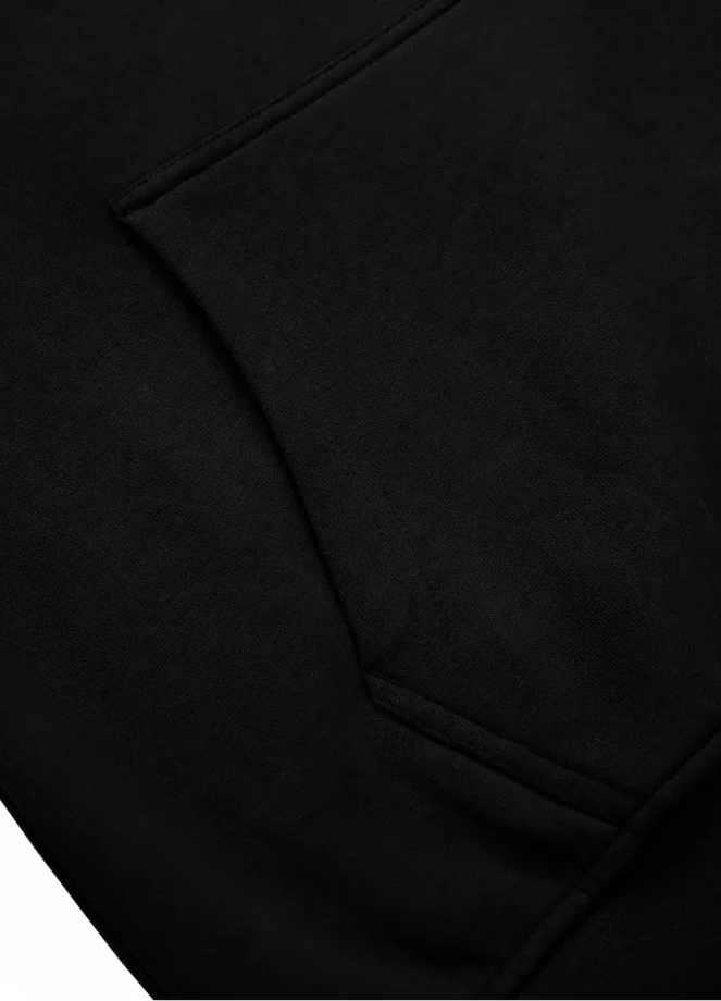 Bluza męska z kapturem Pitbull Pit Bull Everts Terry hooded czarna