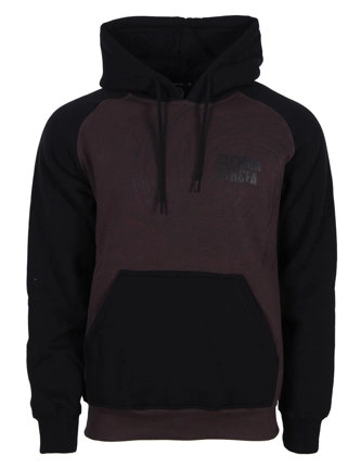 Bluza męska z kapturem Ciemna Strefa CS Reglan Wir brązowa