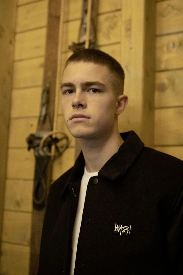 Kurtka przejściowa bejsbolówka Mass Denim Alabama czarna