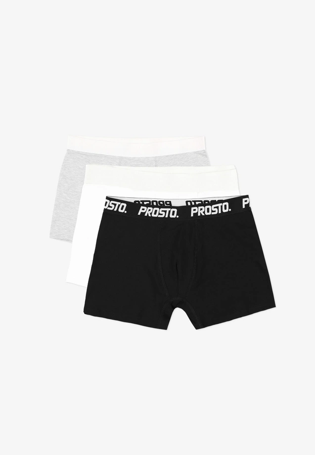 Bokserki męskie Prosto zestaw 3pack multi czarne/szare/białe