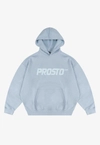 Bluza męska z kapturem Prosto Big Log Infinity jasno niebieska