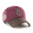 Czapka z daszkiem 47 Brand Los Angeles Dodgers Sure Shot bordowa brązowa
