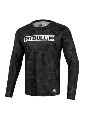 Koszulka Longsleeeve Pit Bull Pitbull Performance Pro Plus Net Camo Hilltop czarna