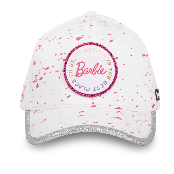 Czapka z daszkiem Capslab Barbie unisex biało/różowa