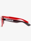 Okulary przeciwsłoneczne Jigga Wear Name Contrast Wayfarer czarno/czerwono/żółte