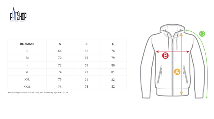Bluza męska rozpinana z kapturem Prosto Damage Target sprany czarny
