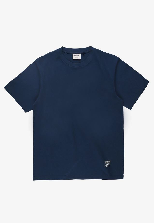 Koszulka męska t-shirt Prosto Big Shield granatowa