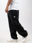 Spodnie dresowe męskie Baggy Jigga Wear Logo Drawcord czarne