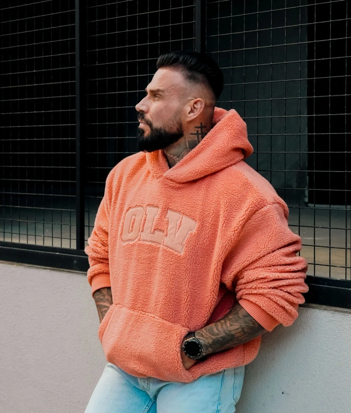 Bluza unisex Olavoga OROFIOU pomarańczowa