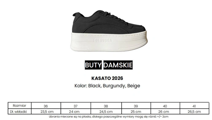 Buty sneakersy damskie Olavoga Kasato beżowe