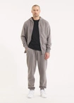 Bluza męska z kapturem Pitbull Pit Bull Lancaster 2 ZIP Washed szara