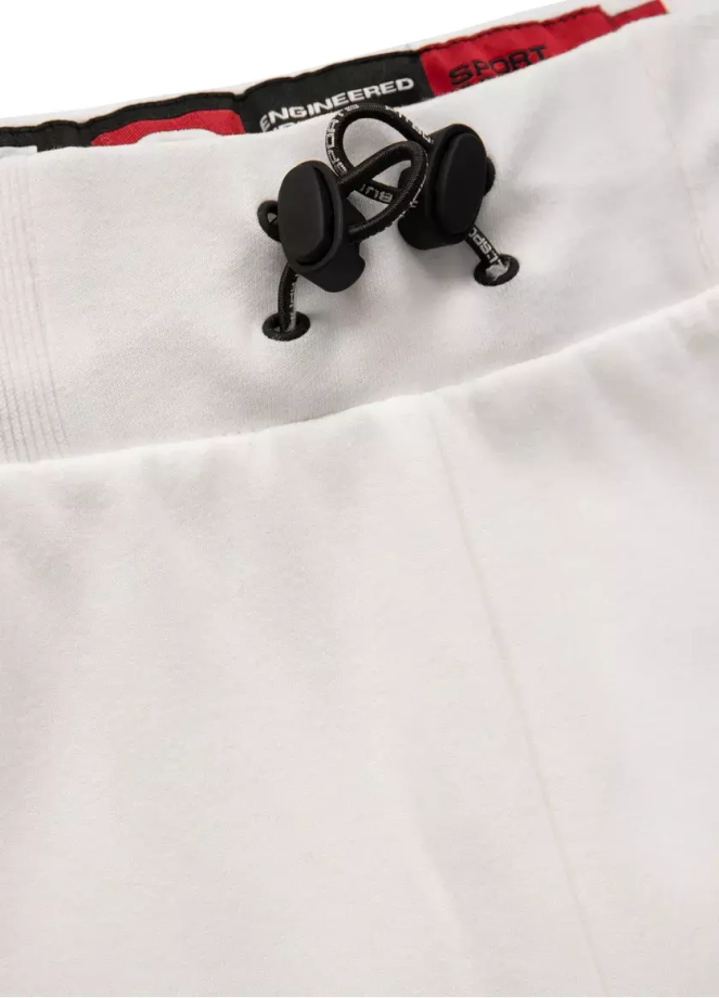 Spodnie dresowe męskie Pitbull Pit Bull West Coast Saturn białe