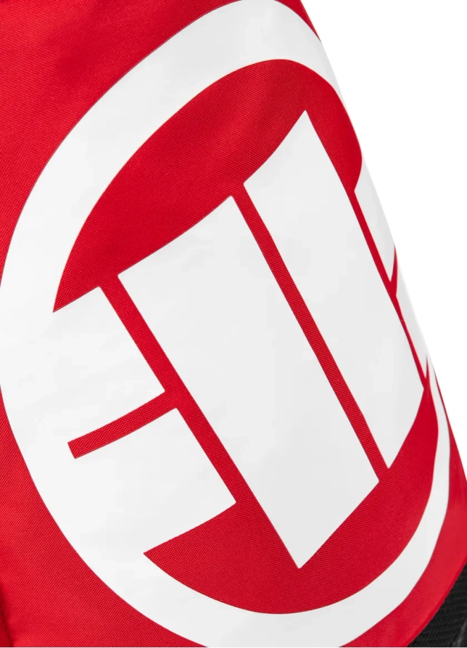 Worek sportowy plecak Pit Bull Logo ll czarno/czerwony