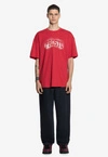 Koszulka męska t-shirt oversize Prosto Jung czerwona