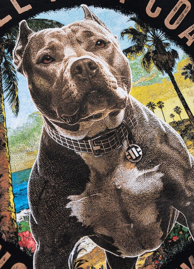 Koszulka t-shirt damska Pit Bull Beach Girl czarna