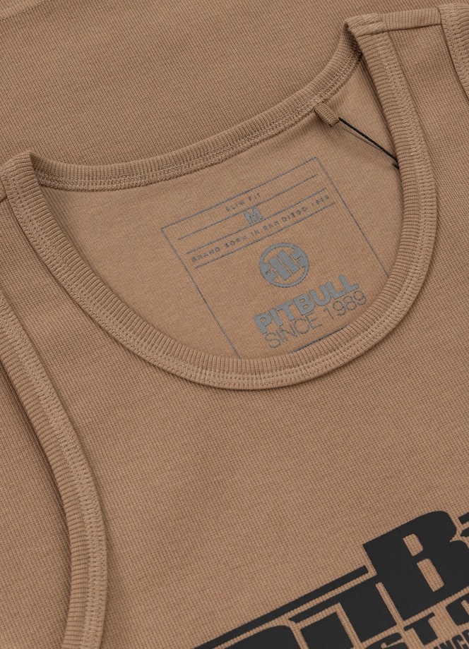 Koszulka męska tank top Pit Bull Pitbull Boxing brązowy