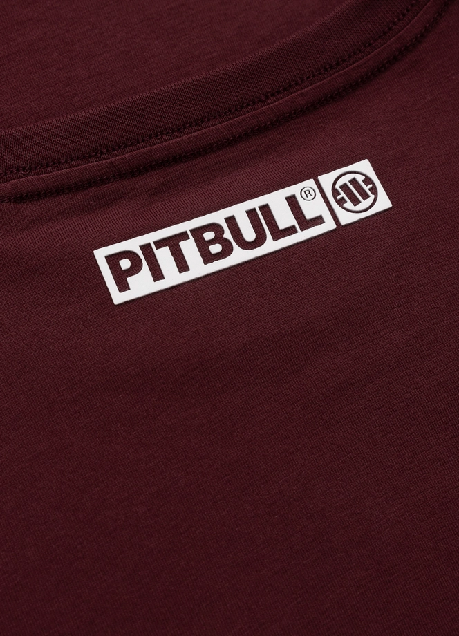 Koszulka męska T-Shirt Pit Bull Pitbull Hilltop 25 ciemno bordowa