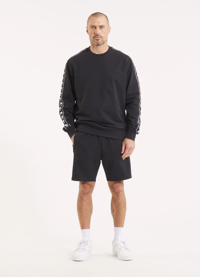 Bluza męska bez kaptura Pitbull Pit Bull Tape Nugget czarna