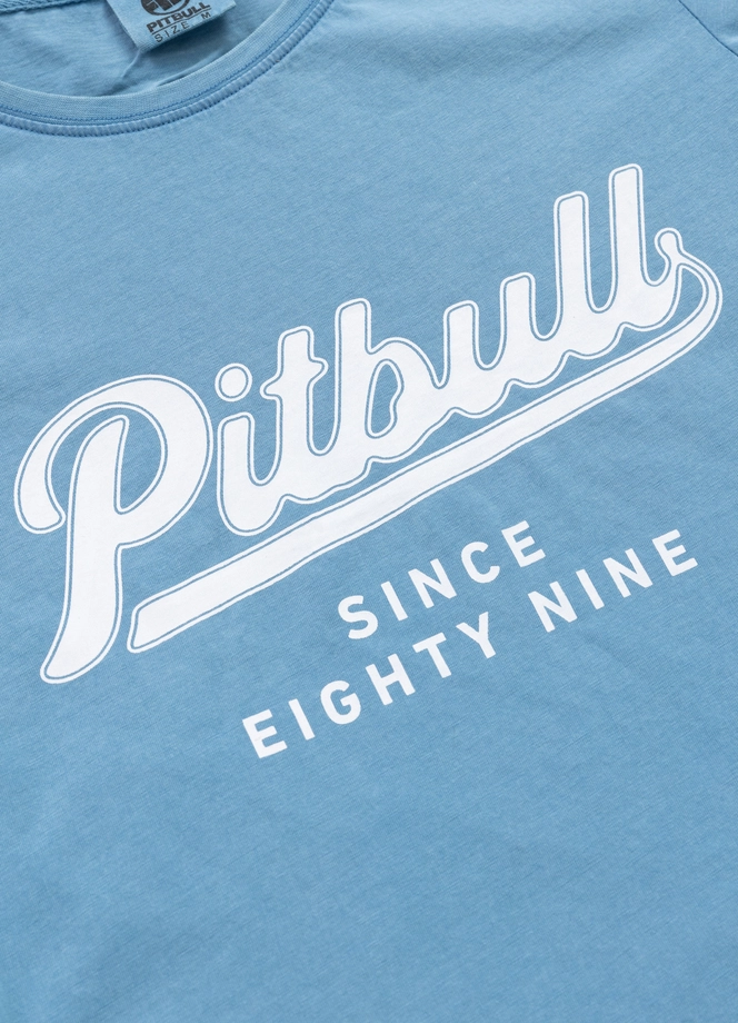 Koszulka damska T-shirt Pit Bull Angel Logo niebieska