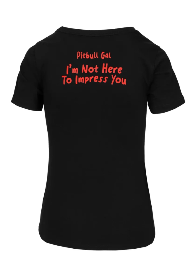 Koszulka damska T-shirt Pit Bull Sweetie-Chu 2 czarna