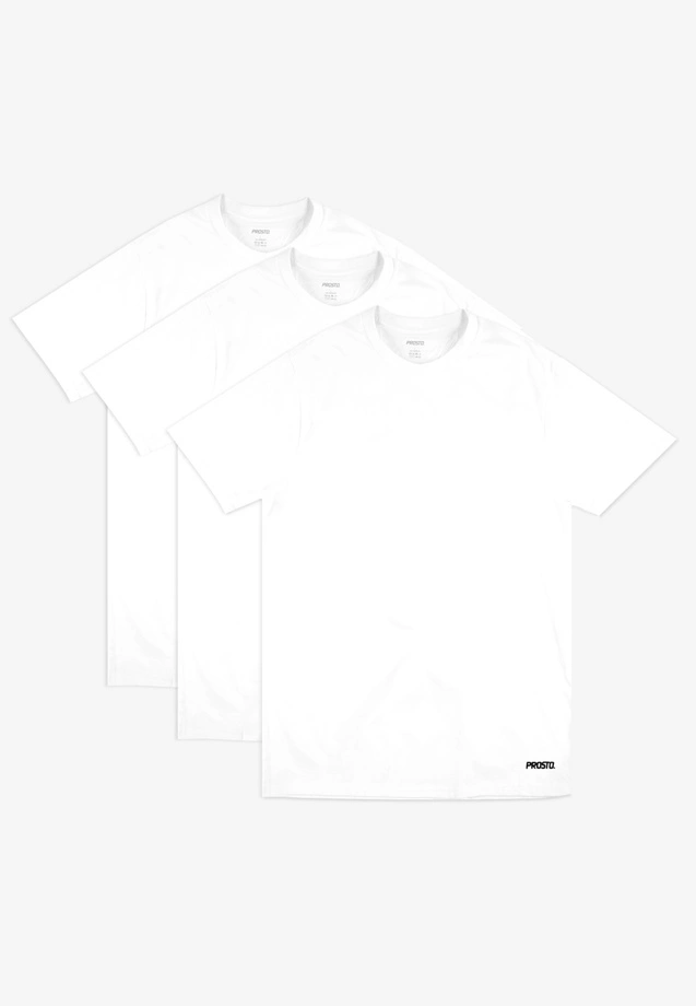Koszulka męska t-shirt Prosto Basic zestaw 3pack biały