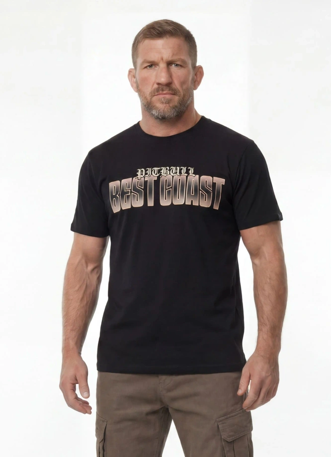 Koszulka męska T-Shirt Pit Bull Best Coast czarna