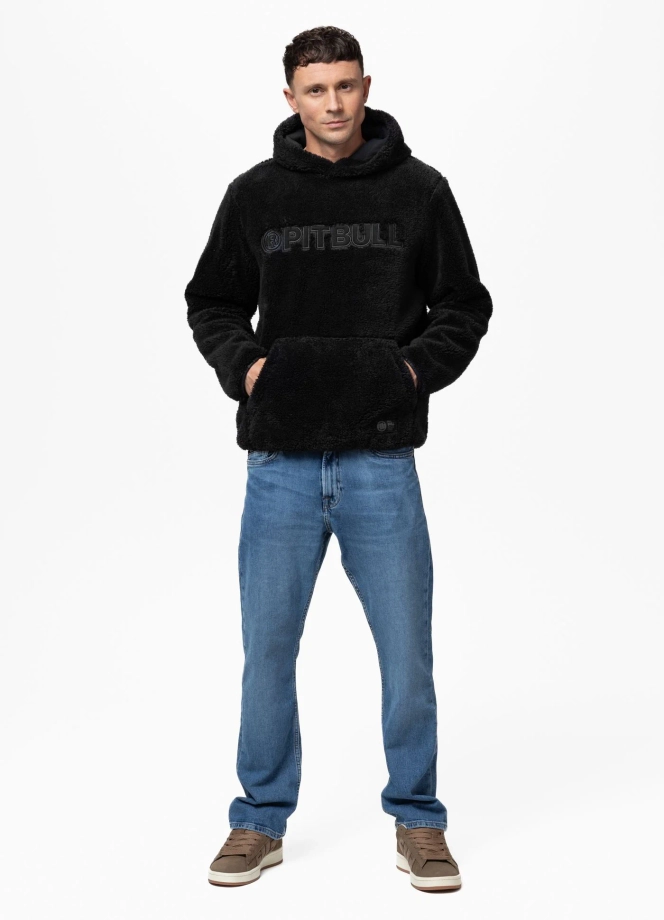 Bluza męska z kapturem Pit Bull Aragon czarna