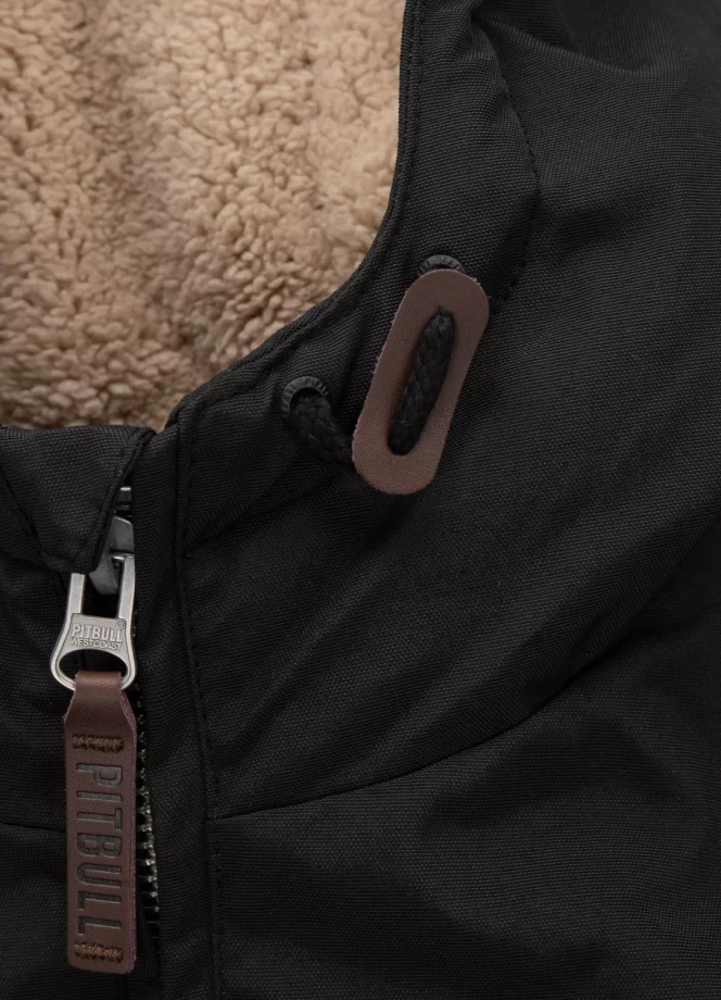 Kurtka zimowa męska Pit Bull Elkwood III 24 Hooded Jacket czarna