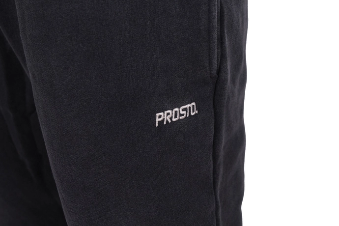 Spodnie dresowe męskie Prosto Klasyk Darn sprany czarny