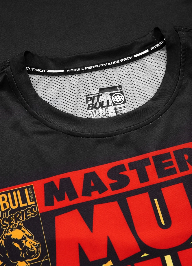 Koszulka T-shirt Pit Bull Performance Pro Plus Mesh Masters of Muay Thai czarna