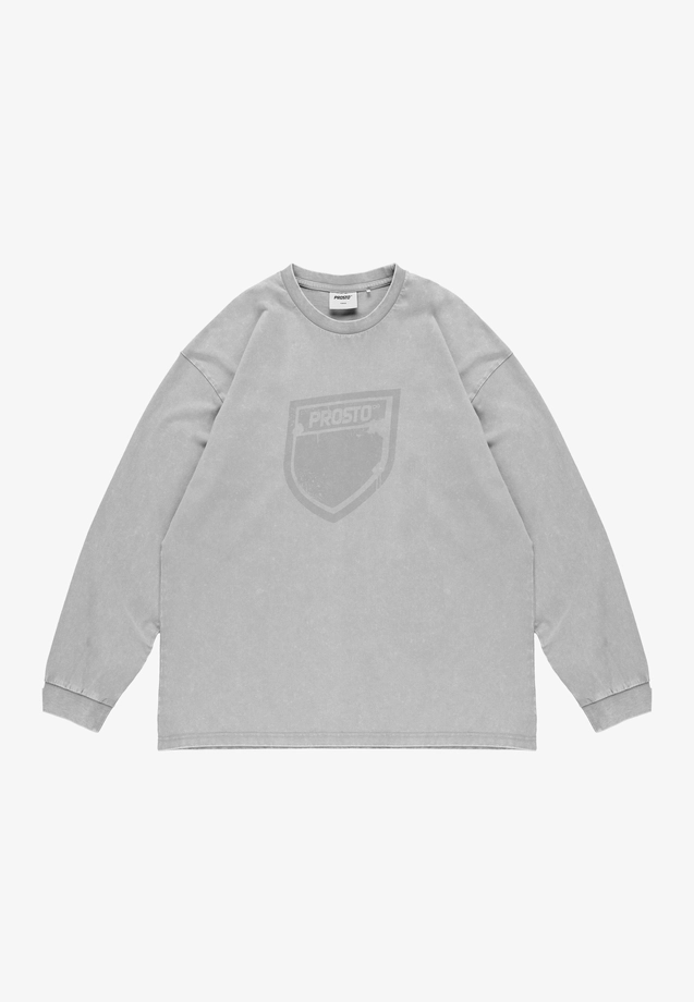 Koszulka longsleeve męski Prosto Splash Shield szara