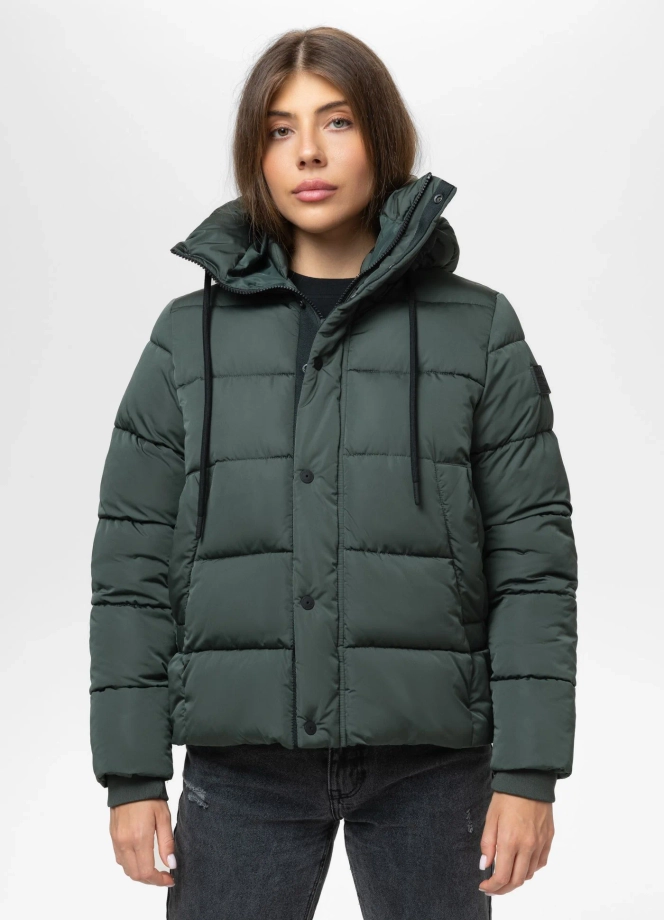 Kurtka damska zimowa Pit Bull Amalia ciemno zielona