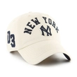 Czapka z daszkiem 47 Brand New York Yankees Cooperstown Sandstorm Clean Up kremowo/granatowa
