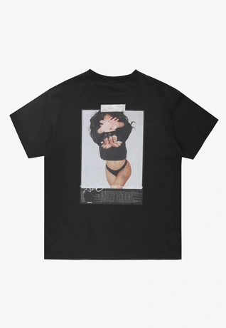 Koszulka męska t-shirt oversize Prosto Callendar czarna