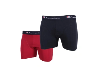 Bokserki męskie Champion 2Pack granatowe/czerwone