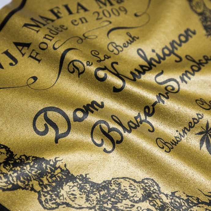 Koszulka męska T-shirt Ganja Mafia Dom biały