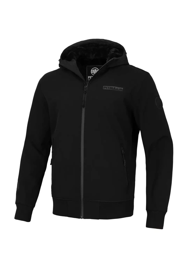 Kurtka zimowa męska Pit Bull Softshell Midway czarna