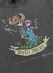 Koszulka damska T-shirt Pit Bull DoubleTrouble sprany szary