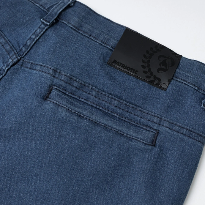 Spodenki męskie jeansowe Patriotic Laur App niebieskie